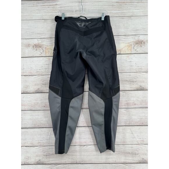 Fly Racing F-16 Motocross Pants Mens 30 Black Gray Hip Pads Adjustable Waist - Picture 2 of 12